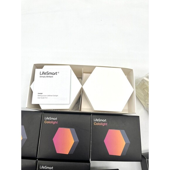 LifeSmart Cololight Pro LS166A3 Hexagon LED Lights Lot Of 10 *SEE PHOTOS* - Picture 6 of 7